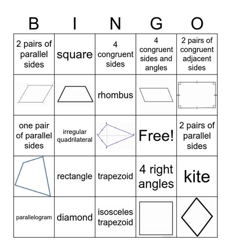 quadrilateral bingo|play bingo with friends.